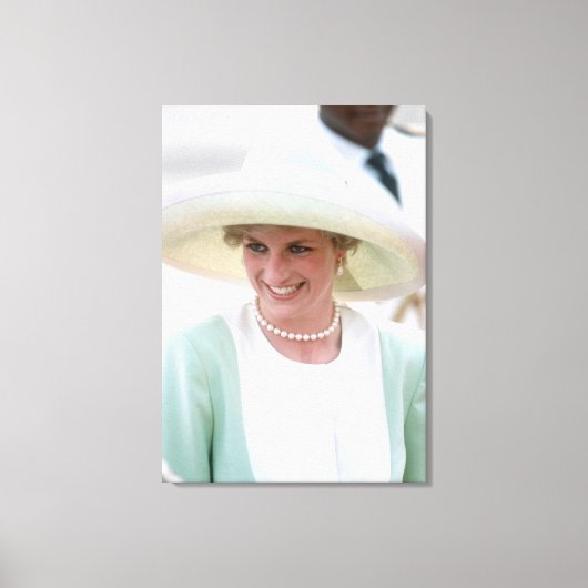 Princess Diana Nigeria 1990 Canvas Afdruk (Voorkant)
