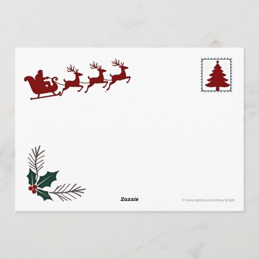 Princess Diana of England Christmas Card Feestdagenkaart (Achterkant)