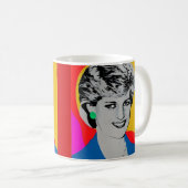 Princess Diana Pop Art Mok (Voorkant rechts)