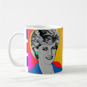Princess Diana Pop Art Mok (Links)