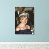 Princess Diana Portugal 1987 Canvas Afdruk (Insitu (Houten vloer))