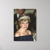 Princess Diana Portugal 1987 Canvas Afdruk (Voorkant)