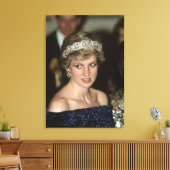 Princess Diana Portugal 1987 Canvas Afdruk (Insitu (Woonkamer))