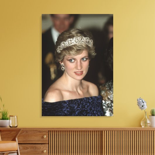 Princess Diana Portugal 1987 Canvas Afdruk (Insitu (Woonkamer))