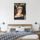 Princess Diana Portugal 1987 Canvas Afdruk (Insitu (Slaapkamer))
