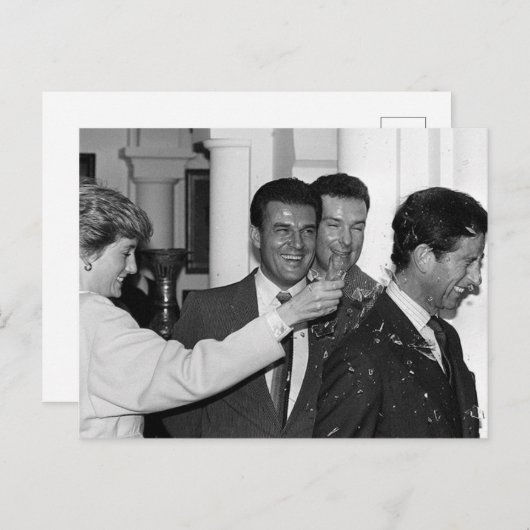 Princess Diana Prince Charles prop fles grappig Briefkaart (Voorkant / Achterkant)