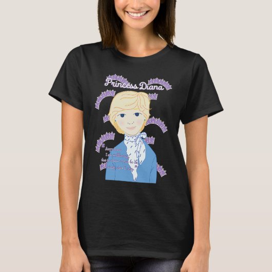 Princess Diana The Crown Inspiring Quote T-shirt (Voorkant)
