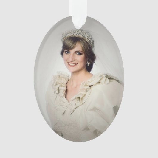Princess Diana trouwportret gestileerd Ornament (voorkant)