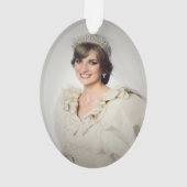 Princess Diana trouwportret gestileerd Ornament (achterkant)