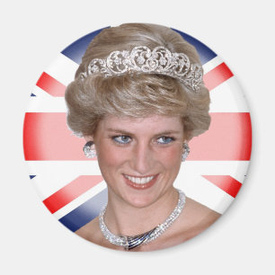 Princess Diana Union Jack Magneet