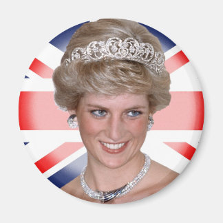 Princess Diana Union Jack Magneet