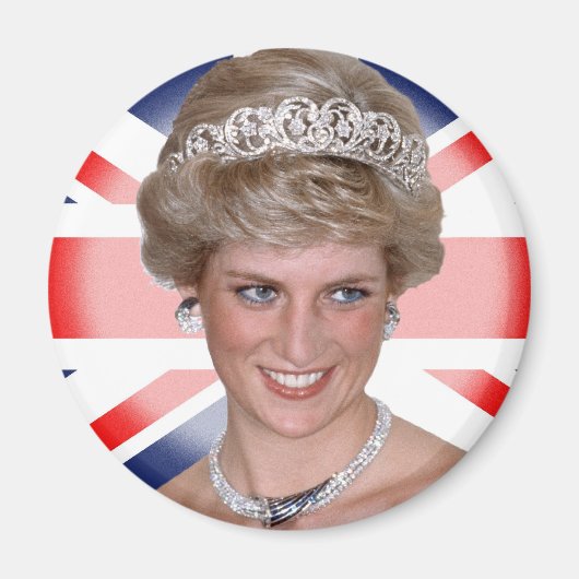 Princess Diana Union Jack Magneet (Voorkant)