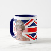 Princess Diana Union Jack Mok (Voorkant links)
