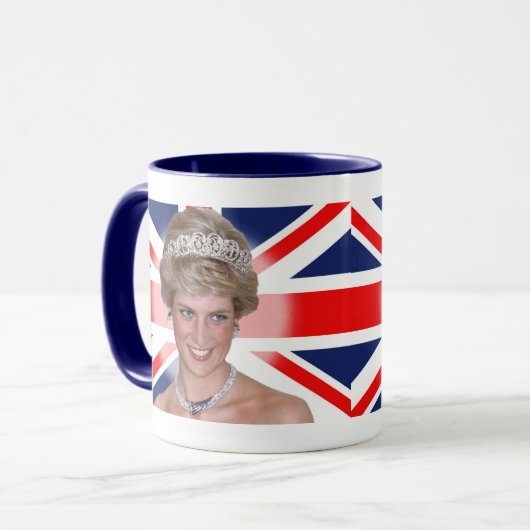 Princess Diana Union Jack Mok (Voorkant links)