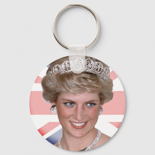 Princess Diana Union Jack Sleutelhanger (Voorkant)