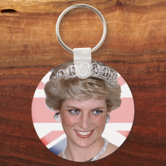 Princess Diana Union Jack Sleutelhanger (Voorkant)