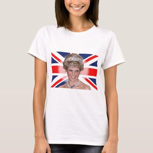Princess Diana Union Jack T-shirt (Voorkant)