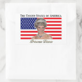 Princess Diana USA Flag Rechthoekige Sticker (Tas)