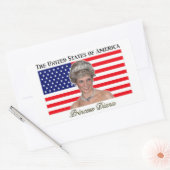 Princess Diana USA Flag Rechthoekige Sticker (Envelop)