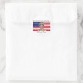 Princess Diana USA Flag Ronde Sticker (Tas)