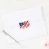 Princess Diana USA Flag Ronde Sticker (Envelop)
