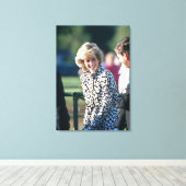Princess Diana Windsor 1985 Canvas Afdruk (Insitu (Houten vloer))