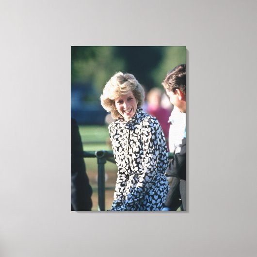 Princess Diana Windsor 1985 Canvas Afdruk (Voorkant)