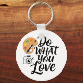 Princess & "Do What You Love" Dubbelzijdige sleute Sleutelhanger (Achterkant)