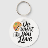 Princess & "Do What You Love" Dubbelzijdige sleute Sleutelhanger (Achterkant)