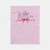 Princess Dog Fleece Deken (Voorkant)