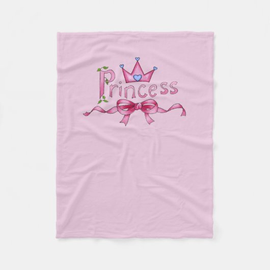 Princess Dog Fleece Deken (Voorkant)