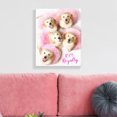 Princess Dogs in Tiaras Canvas Afdruk (Insitu (Woonkamer))
