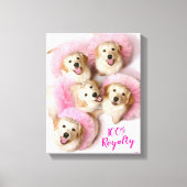 Princess Dogs in Tiaras Canvas Afdruk (Voorkant)
