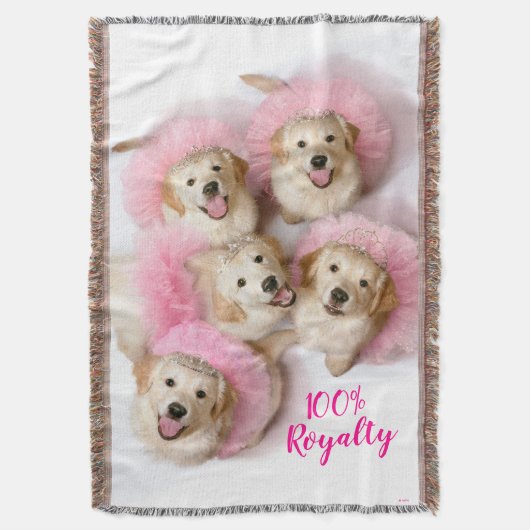 Princess Dogs in Tiaras Deken (Voorkant Verticaal)
