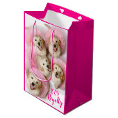 Princess Dogs in Tiaras Medium Cadeauzakje (Voorkant Gekanteld)