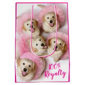 Princess Dogs in Tiaras Medium Cadeauzakje (Achterkant)