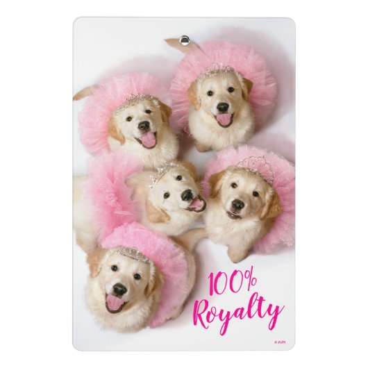 Princess Dogs in Tiaras Mini Klembord (Achterkant)