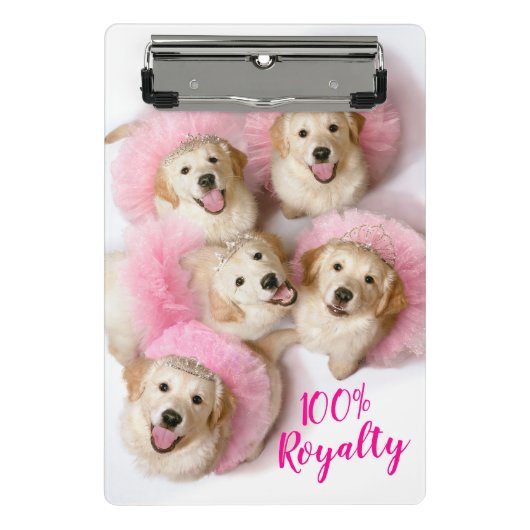 Princess Dogs in Tiaras Mini Klembord (Voorkant)