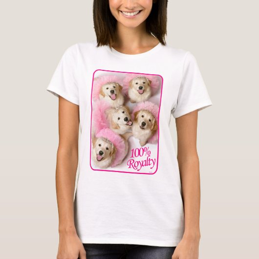 Princess Dogs in Tiaras T-shirt (Voorkant)