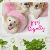 Princess Dogs in Tiaras Theedoek (Gevouwen)