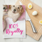 Princess Dogs in Tiaras Theedoek (Quarter Fold)