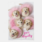 Princess Dogs in Tiaras Theedoek (Verticaal)