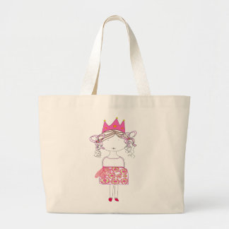Princess Doll Grote Tote Bag