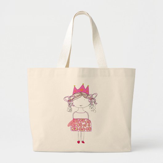 Princess Doll Grote Tote Bag (Voorkant)