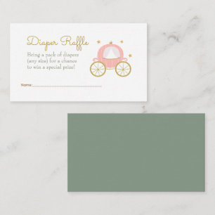 Princess Dragon Diaper Raffle Enclosure Informatiekaartje