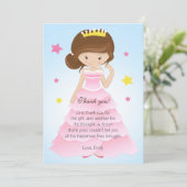 Princess Dress - Dank u - kaart (Staand voorkant)