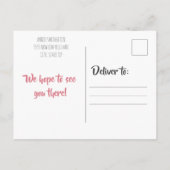 Princess Elephant Child's 1e verjaardag Roze Flora Uitnodiging Briefkaart (Achterkant)