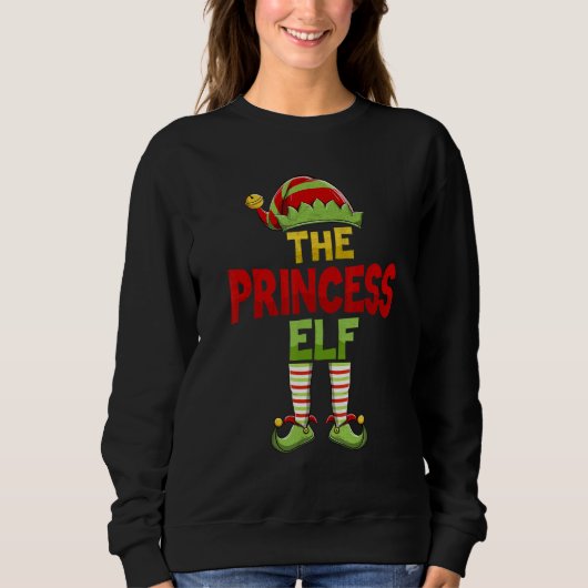 Princess ELF Family Matching Group Christmas Pajam Trui (Voorkant)