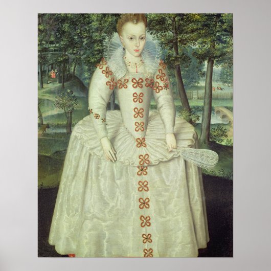 Princess Elizabeth (1596-1662) 1603 (olie op doek) Poster (Voorkant)
