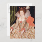 Princess Elizabeth, dochter van James I, 1612 Briefkaart (Voorkant / Achterkant)